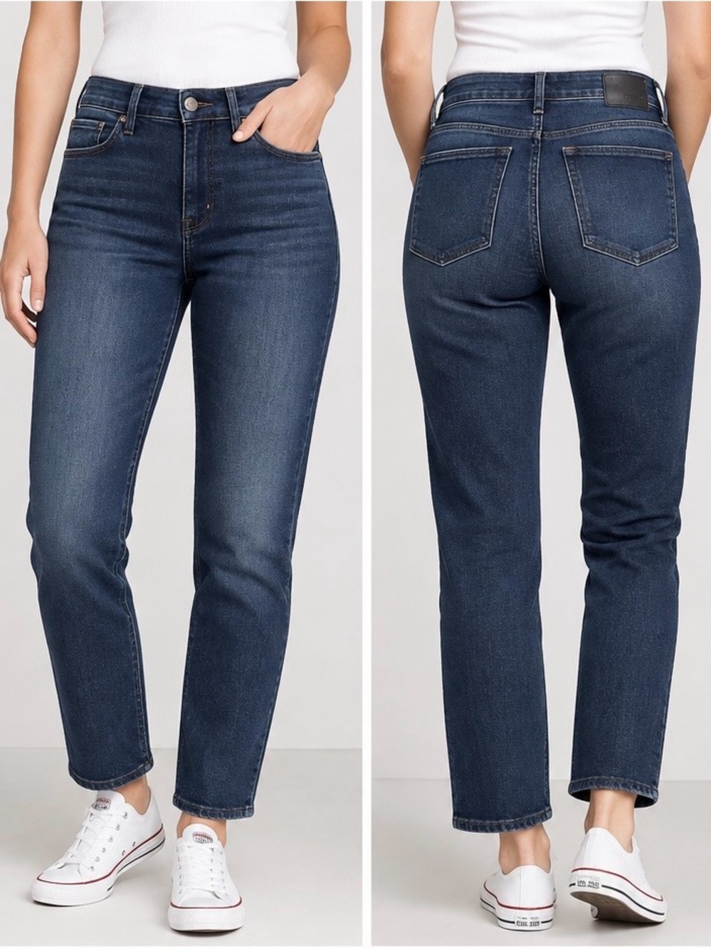 Mavi Kendra High Rise Straight Leg Jeans Size 32/30 Dark Wash
